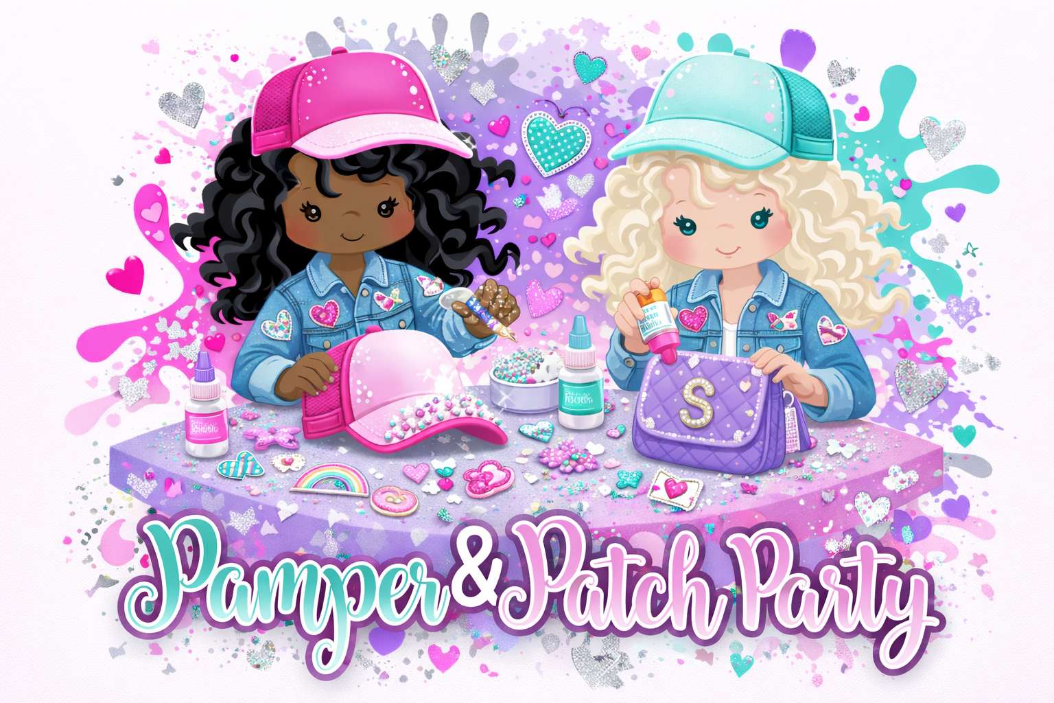 spa and craft party for girls decorating hats purses and bags Gwinnett County GA
