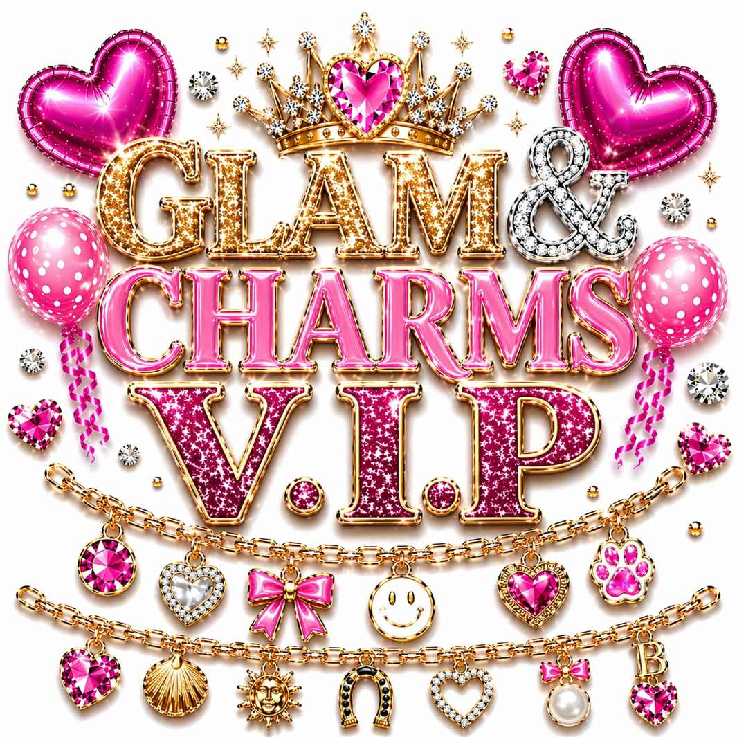 VIP glam and charms craft upgrade with charm bracelet and charm necklace making for tweens on Pretty Plush Glam Bus